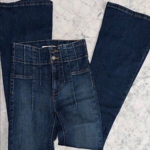 Free People Dark Blue Flare Jeans